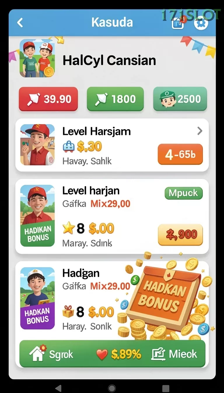 Cuplikan layar MEGA188 — pengaturan akun