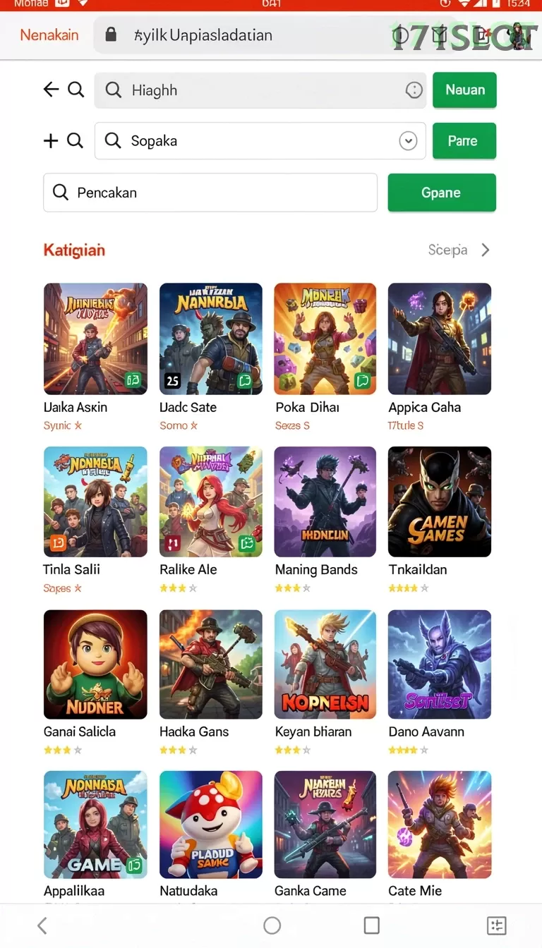 Cuplikan layar PANTERA303 — menu navigasi